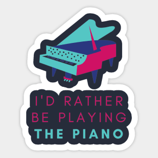Piano player - funny design Sticker